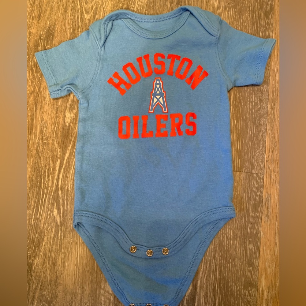 NFL Houston Oilers Blue Baby Bodysuit